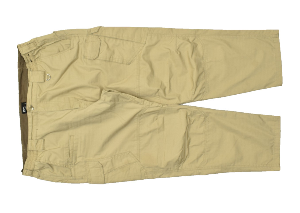 CQR Men's Tactical Cargo Pants Khaki Size 38x29 Ripstop Lightweight Outdoor Hiki